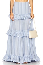 Maxi Ruffle Tiered Skirt