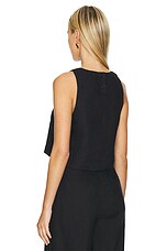 Poppy Plisse Top Black