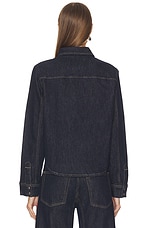 Thea Shrunken Denim Shacket - thumbnail 6