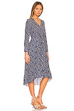 Rails Jade Long Sleeve Midi Dress in Navy Ditsy Floral | REVOLVE