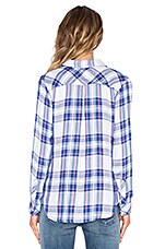 Rails Hunter Button Down in White & Blue & Raspberry | REVOLVE