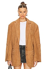 Product image of REMAIN Suede Oversize Blazer. Click to view full details