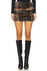 Short Shearling Skirt