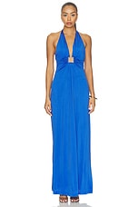 Sawyer Cupro Halter Dress - thumbnail 4
