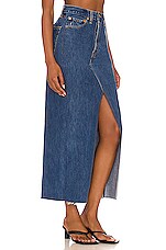 RE/DONE Long Denim Skirt in Indigo | REVOLVE