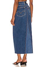 RE/DONE Long Denim Skirt in Indigo | REVOLVE