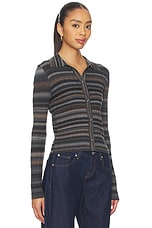 Ribbed Polo Cardi - thumbnail 5