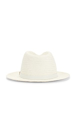 Packable Straw Fedora Hat - thumbnail 6
