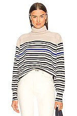 Product image of Rag & Bone Ann Striped Turtleneck Sweater. Click to view full details