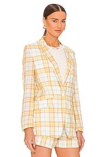 Rag & Bone Margot Plaid Blazer in Yellow Plaid | REVOLVE