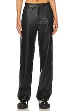 Sid Faux Leather Carpenter Pant