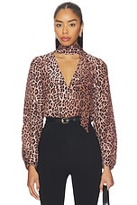 Moss Blouse Leopard - thumbnail 4