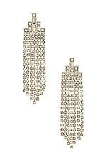 Product image of Rebecca Minkoff Baguette Stone Fringe Earrings. Click to view full details