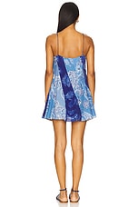 Bias Cut Paneled Mini Dress - thumbnail 6