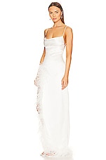 retrofete Priscilla Feather Dress in White | REVOLVE