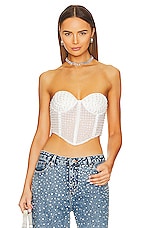 Product image of retrofete Margery Embellished Bustier Top. Click to view full details
