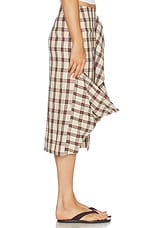 Draped Check Skirt - thumbnail 6