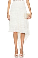 Asymmetrical Lace Tulle Skirt