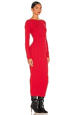 Ronny Kobo Kaleigh Knit Dress in True Red | REVOLVE