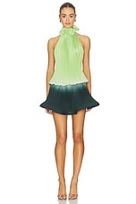 Pleated Turtleneck Mini Dress - thumbnail 5