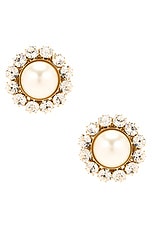 Pearl And Strass Earrings