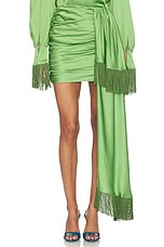 Fringe Drape Mini Skirt - thumbnail 4
