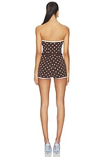 Polka Dots Bustier Mini Jumpsuit - thumbnail 6
