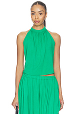 Linen Tie Back Halter Top - thumbnail 4