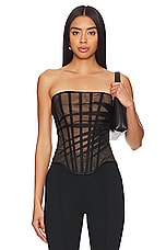Draped Organza Corset Top