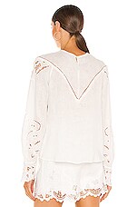 RAISSA Linen Blouse in Off White | REVOLVE