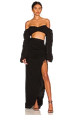 Top Crop Rumer Catalina - Noir, Taille XS, Manches Courtes, Neuf Sans Étiquettes