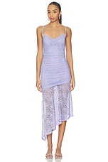 Dia Asymmetrical Hem Midi Dress - thumbnail 4