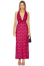 Kylo Plunge Cowl Maxi Dress - thumbnail 4