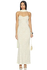Amana Strapless Scarf Maxi Dress - thumbnail 4