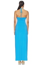 Nina Ruched Halter Maxi Dress - thumbnail 6