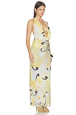 Lexie Low Plunge Halter Maxi Dress - thumbnail 5