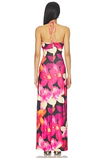 Nina Ruched Halter Maxi Dress - thumbnail 6