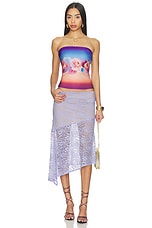 Ava Flounce Midi Skirt - thumbnail 8