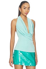 Athena Halter Deep Plunge Cowl Top - thumbnail 5