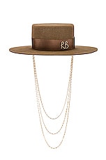 Monogram Embellished Canotier Hat - thumbnail 5