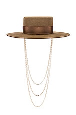 Monogram Embellished Canotier Hat - thumbnail 6