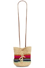 Striped Pouch Bag