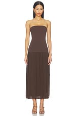 Strapless Balloon Hem Dress - thumbnail 4