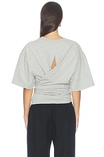 Cotton Jersey Split Back Tee - thumbnail 7