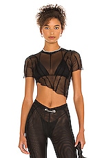 Product image of SAMI MIRO VINTAGE Asymmetric Mesh Tee. Click to view full details