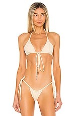 Product image of SAMI MIRO VINTAGE Open Seam String Bikini Top. Click to view full details
