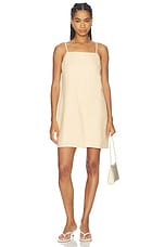 Hideaway Linen Tie Strap Dress - thumbnail 4