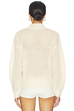Open Knit 1/2 Zip Sweater - thumbnail 7