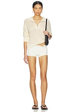 Open Knit 1/2 Zip Sweater - thumbnail 8