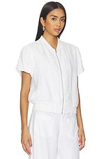 Everly Linen Bomber Top - thumbnail 6